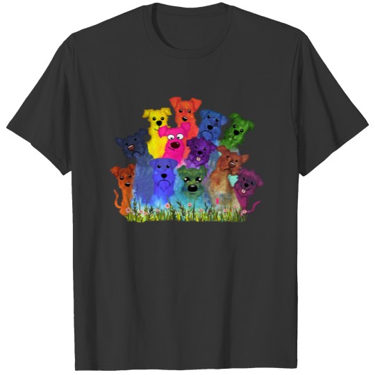 Schnauzer Multi color - Cute Gift Idea -Te T Shirts