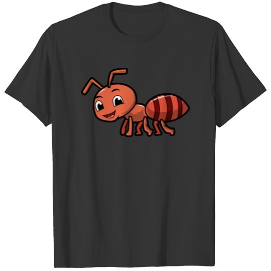 Cartoon Ant Illustration T-shirt