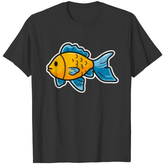 Cartoon Fish Illustration T-shirt