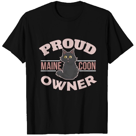 Cat Proud Maine Coon Owner Cat Lover Gift Idea T Shirts