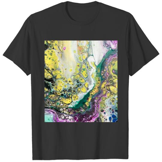 Colorful, abstract, fluid art, #16, phone case T-shirt