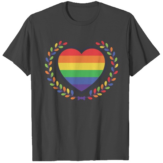 rainbow heart T Shirts