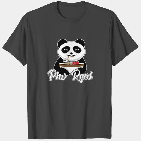 Funny Panda Print Pho Soup Pho Real Design Gift T Shirts