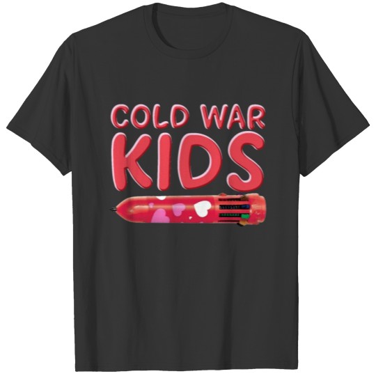 Cold War Kids T Shirts Cool Multi Color Pen Graphic