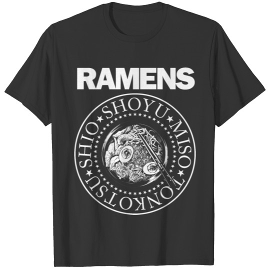 Ramens Funny Retro Pop Punk Rock Ramen Lamen Food T Shirts
