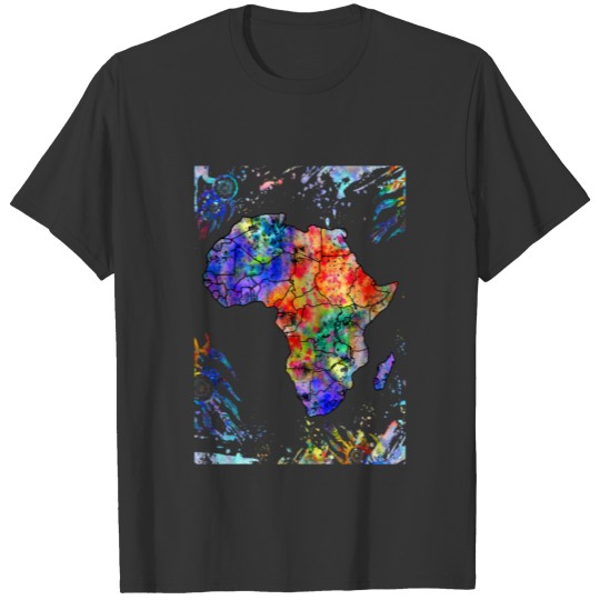 Africa map, Abstract, Africa, Dream catcher, water T-shirt