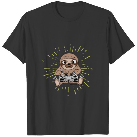 Game lover slothy T-shirt