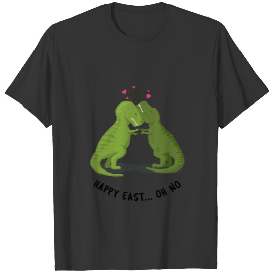 Sweet gift Easter Dino TRex love hand holding T Shirts