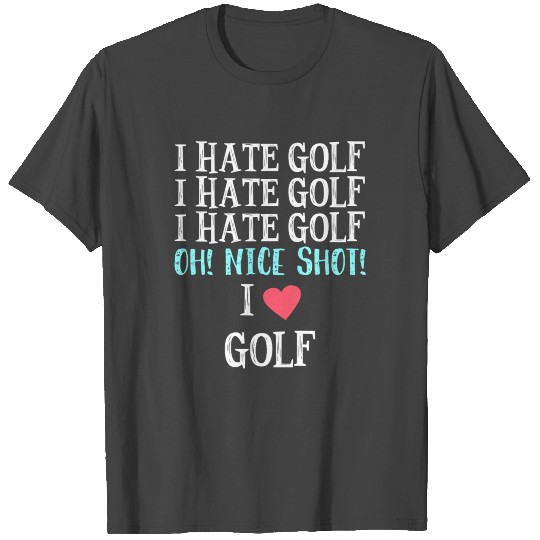 I Hate Golf T Shirts