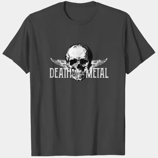 Death Metal Skull Gift for Heavy Metal Fans T Shirts