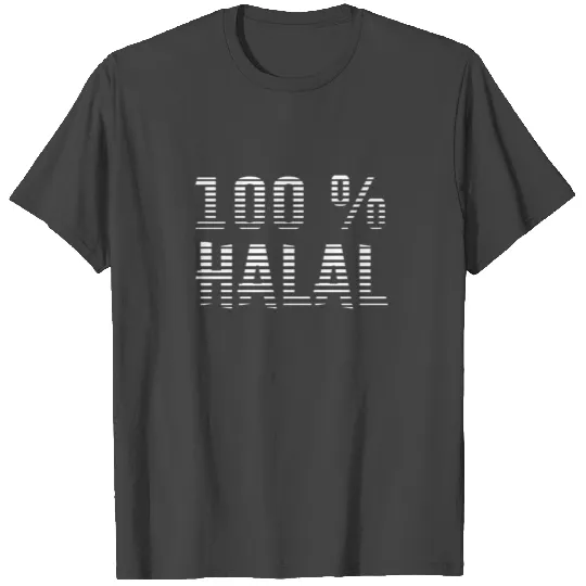 Funny 100% Halal T Shirts Fasting Ramadan Muslim T Shirts