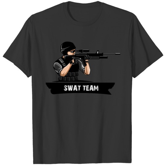Swat Team Cartoon T-shirt