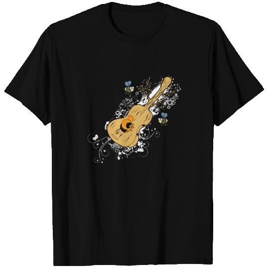 Acoustic Guitar Tree of Life Nature Guitarist Gift T Shirts