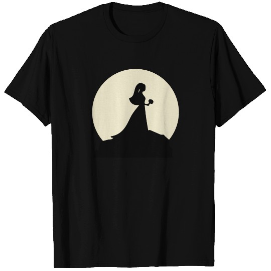 Fancy Wife And Moon Design T Shirts