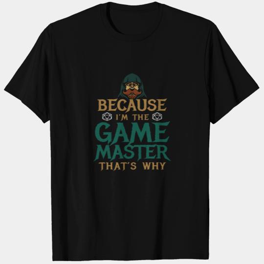 IM The Game Master Board Game Nerd T Shirts
