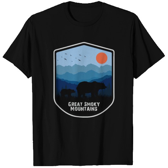 Retro Great Smoky Mountains National Park Bears T Shirts