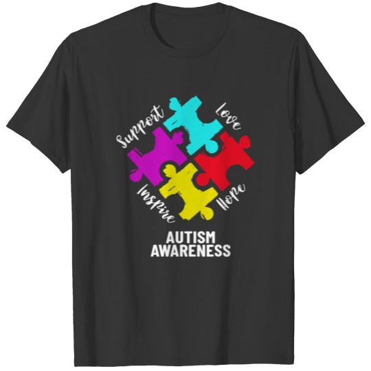 Autism Awareness For Men Women Support Love T-shirt