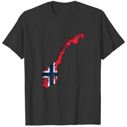 Norway flag retro T-shirt