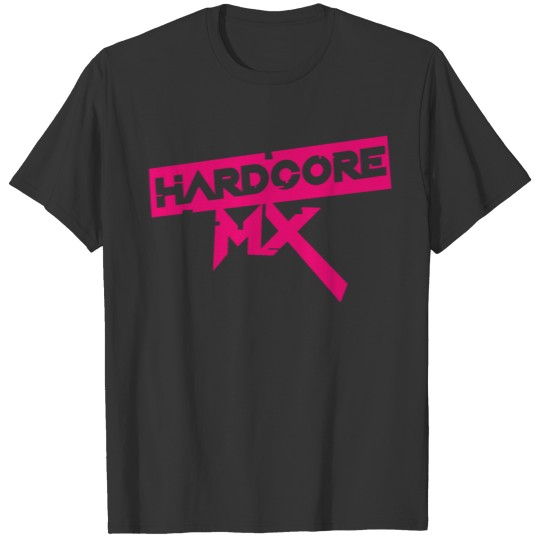 HardcoreMX text pink T-shirt