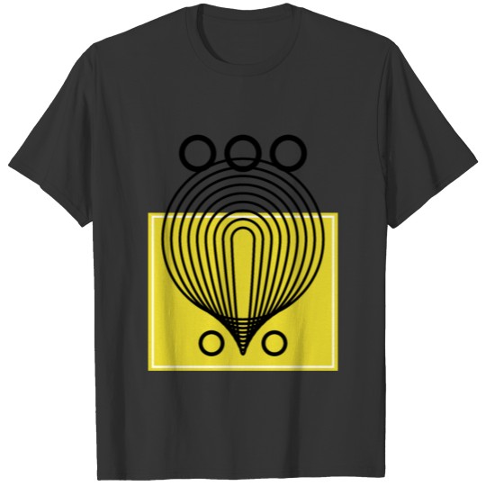 geometric stroke T-shirt