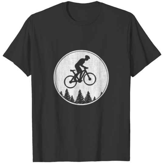 Mountain Bike distressed MTB Cycling T-shirt