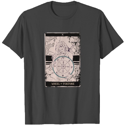 Tarot card occult wheel of fortune T Shirts