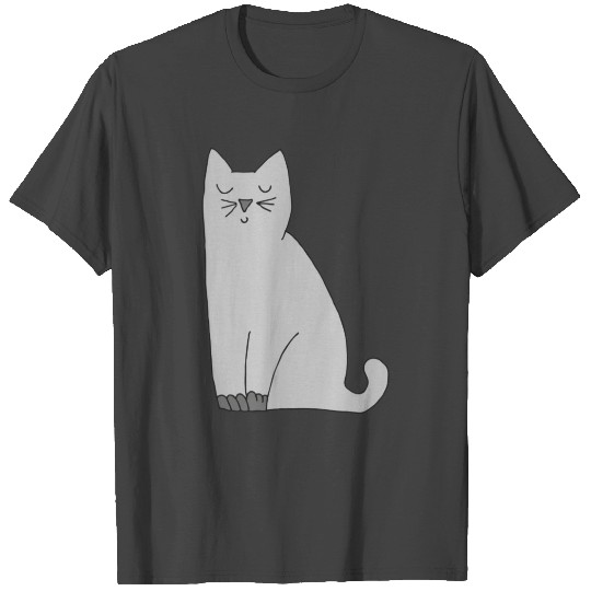 cat grey T Shirts