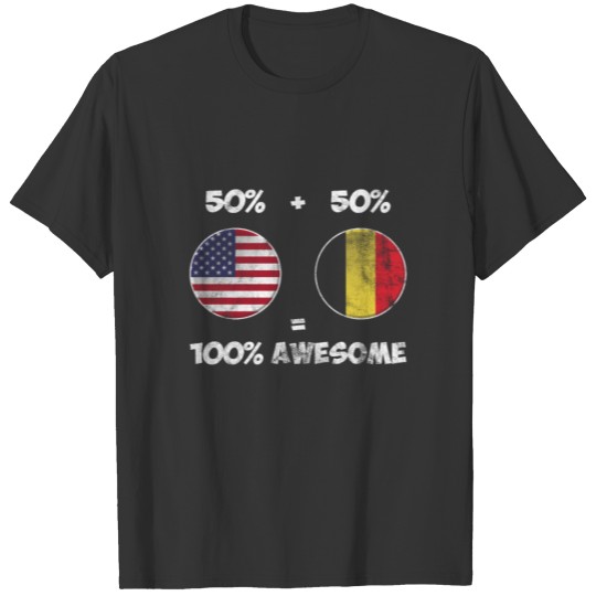 Patriotic Half American Heritage Half Andorran T-shirt