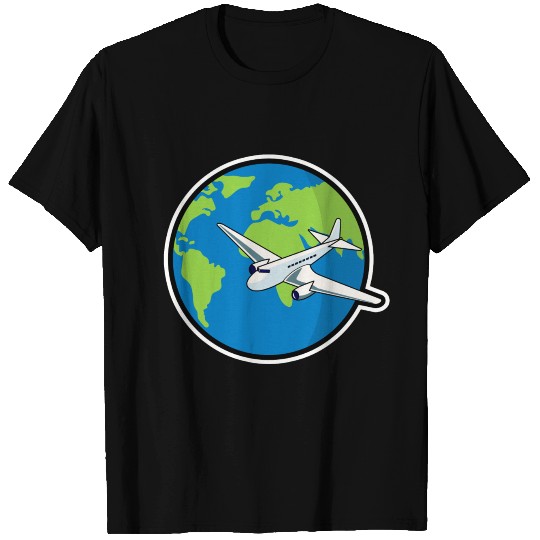 Airplane Globe T Shirts