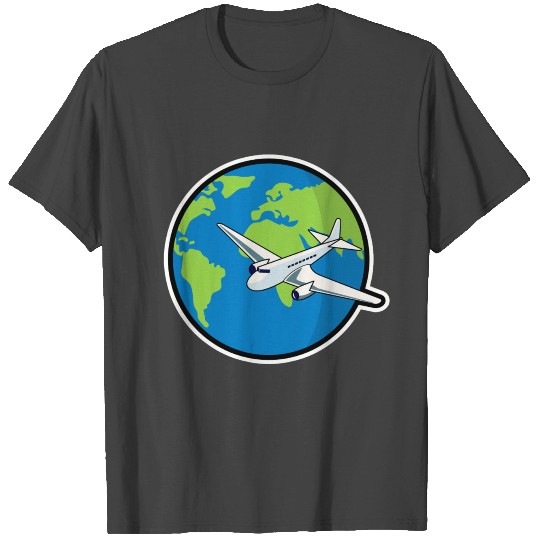 Airplane Globe T Shirts