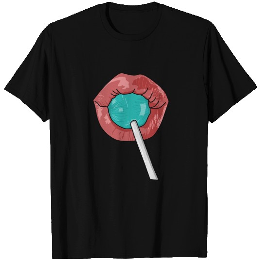 Lolly, Lollipop, Sweets, Mouth, Drawing, Facemask T Shirts