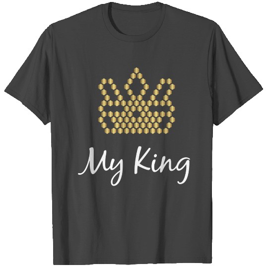 Crown Crowns King Queen JGA Wedding Bride Groom Pr T Shirts