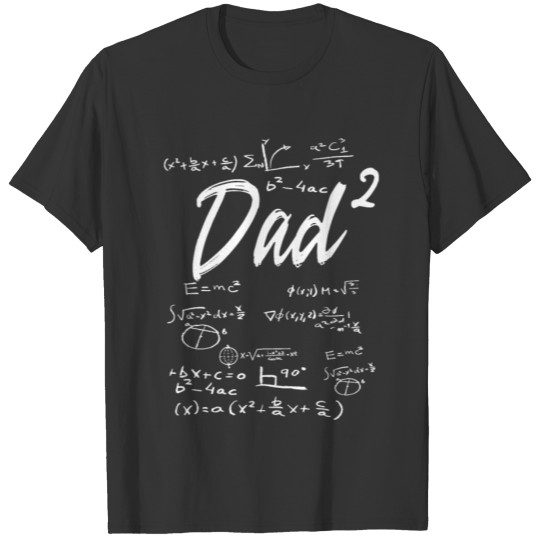 father of two 2 children dad twins birth physicist T-shirt
