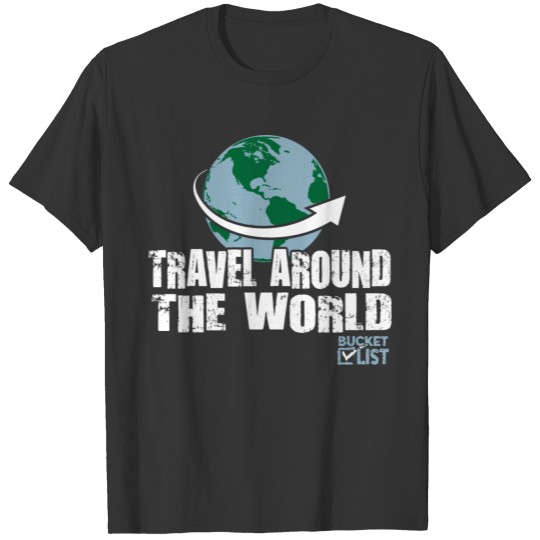 World Travel Bucket T-shirt