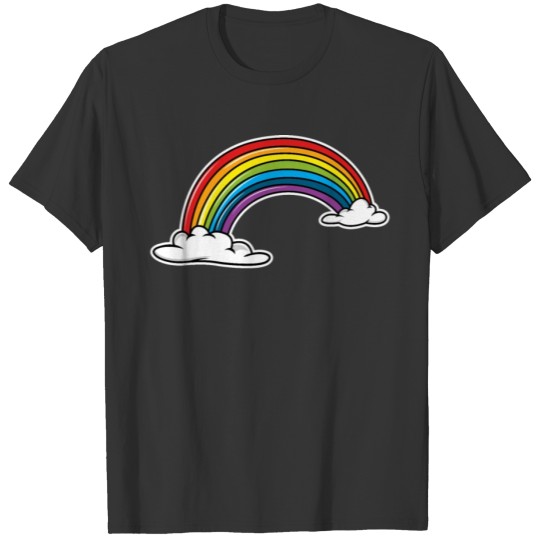 Cartoon Rainbow Illustration T-shirt