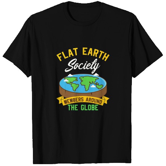 flat earth merchandise T Shirts