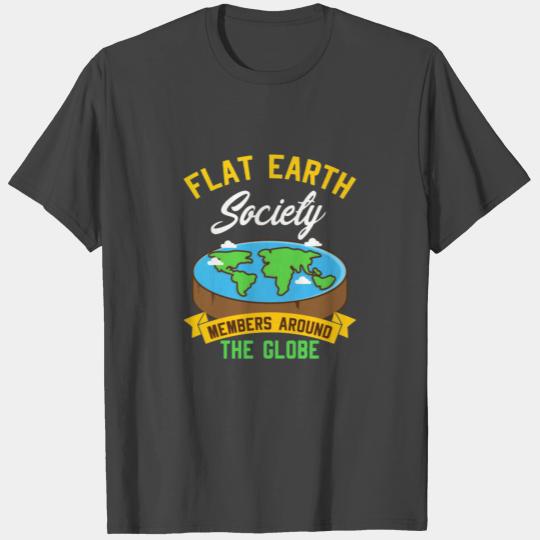flat earth merchandise T Shirts