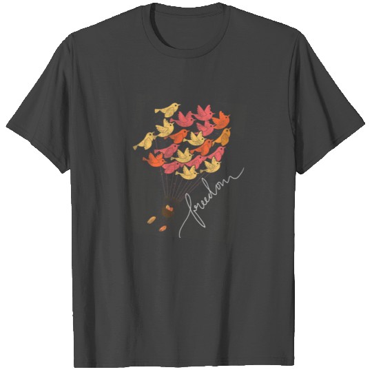 Bird Balloon Freedom T Shirts
