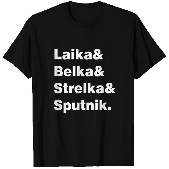 Laika Hund Sputnik Erdorbit USSR Soviet Union T Shirts