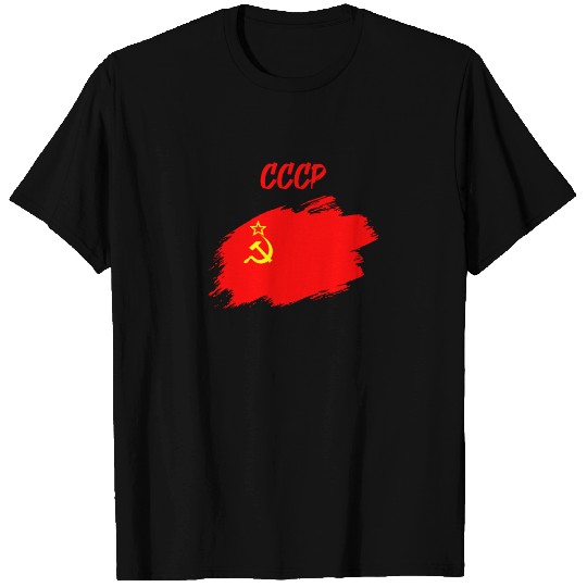 Soviet Union Russia Soviet flag banner T Shirts