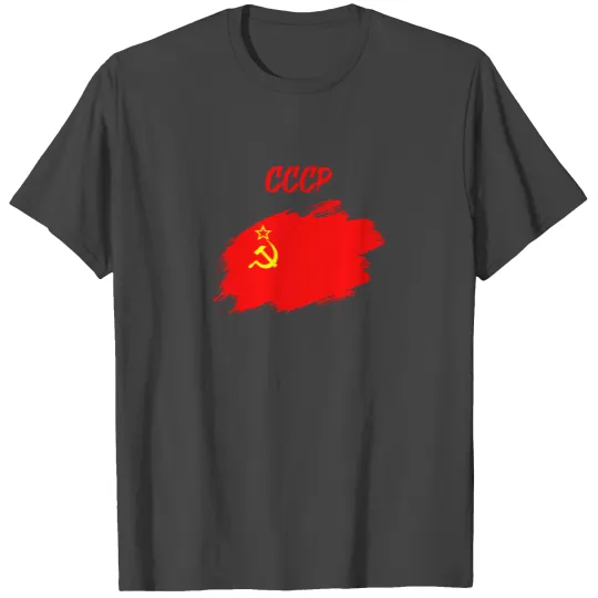 Soviet Union Russia Soviet flag banner T Shirts