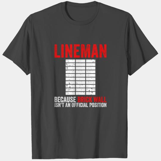 American Football Offensive Lineman T Shirts