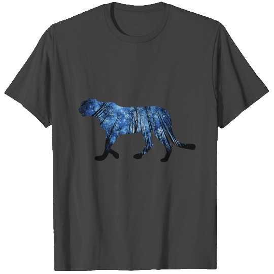 Double-Exposure Animals Jaguar Gift Idea T Shirts