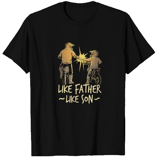 Dad Dirt Bike Out Motocross Gift Father And Son T Shirts