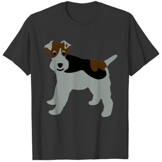 Winston Cartoon Wire Fox Terrier T-shirt
