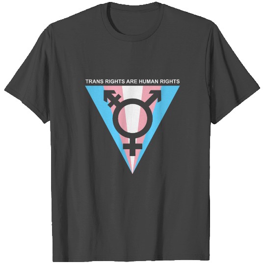 Trans Rights are human rights symbol T Shirts