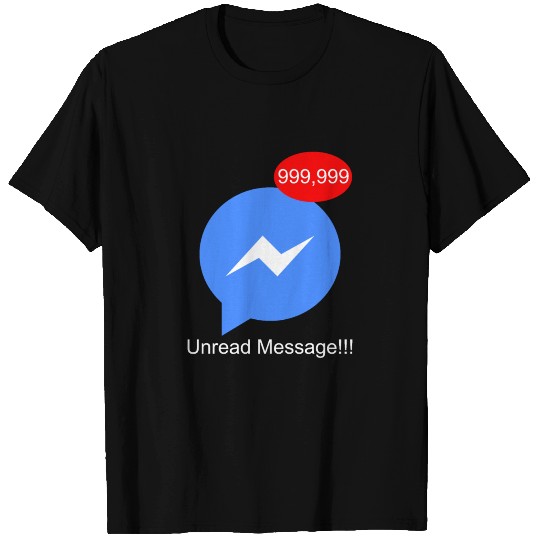 Unread Message T Shirts with Messenger in Facebook
