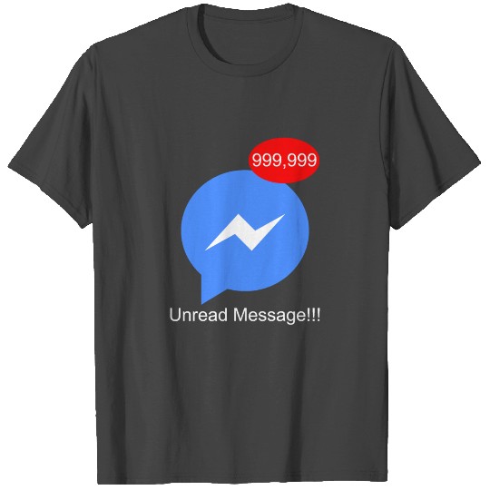 Unread Message T Shirts with Messenger in Facebook