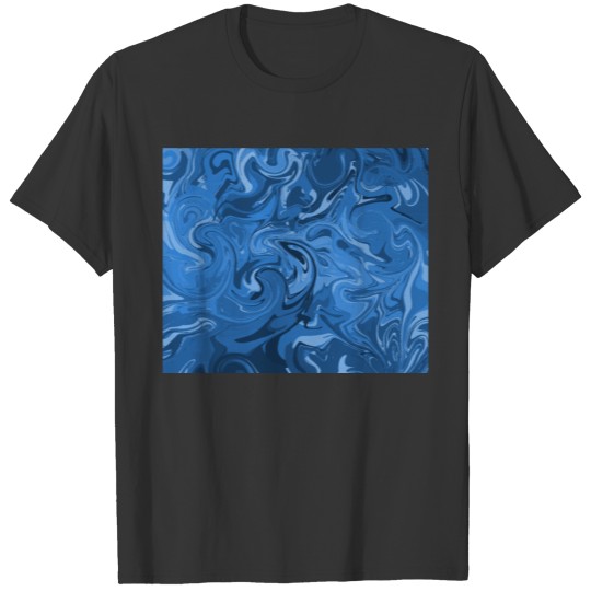 Abstract blue ocean T Shirts