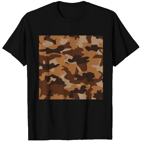 Camouflage Brown T Shirts